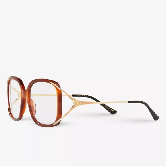 💯 - New Authentic GUCCI GG0648O square-frame tortoiseshell optical glasses - Picture 2 of 16